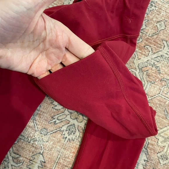 Athleta Girl Red High-Rise Leggings - Picture 2 of 4